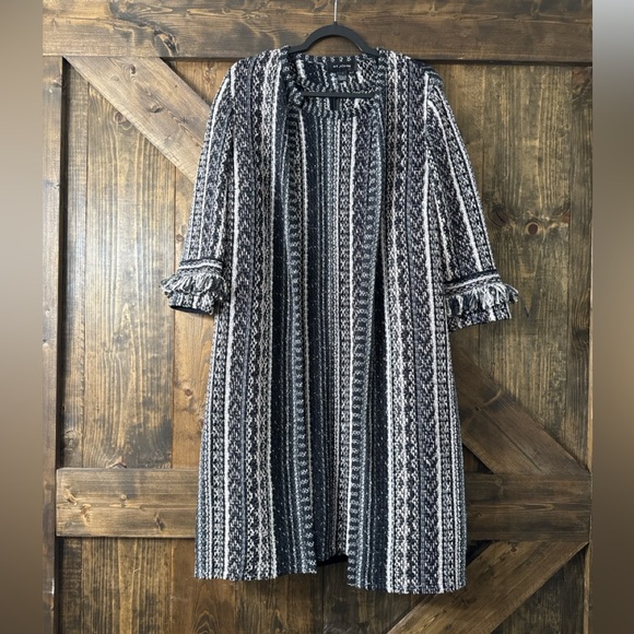 ST JOHN Wool Blend Tweed Cardigan & Dress Set - Picture 7 of 16